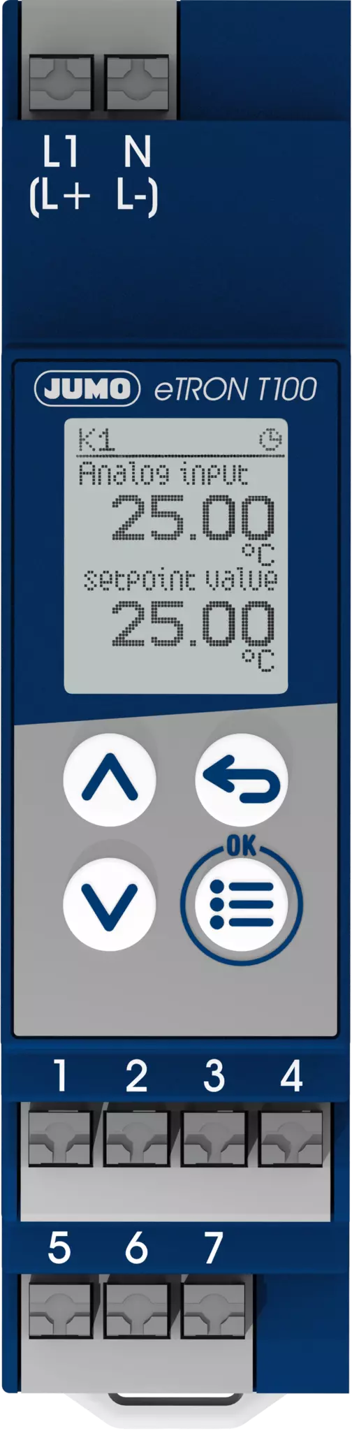 JUMO eTRON T100 zur Montage Hutschiene