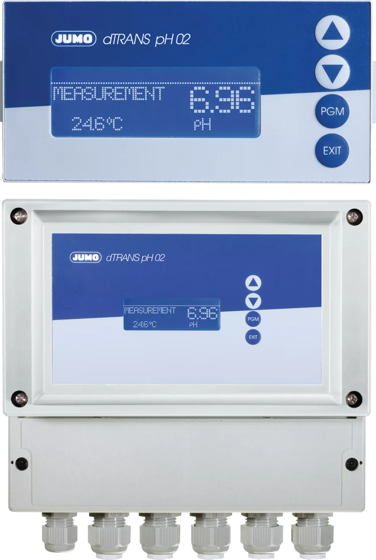 JUMO dTRANS pH 02 - Kompakter Mehrkanalmessumformer und -regler